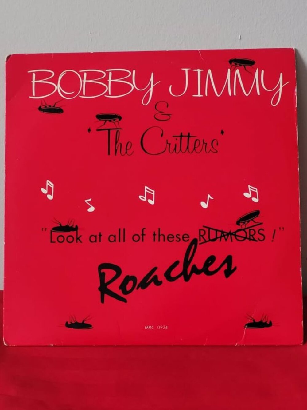 VINTAGE 1986, BOBBY JIMMY & THE CRITTERS, ROACHES, 12" E.P.!!!
